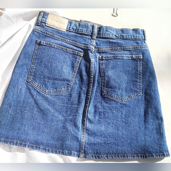 Everlane "The Way High" High Waist Dark Denim Skirt-Size 29 - Picture 2 of 5